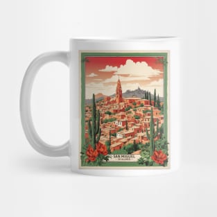 San Miguel de Allende Mexico Tourism Vintage Poster Mug